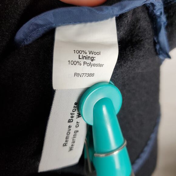 J CREW Boiled Wool Double Breasted Blazer Size 2 Black Surgeons Cuffs Womens - Picture 11 of 15